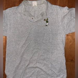 Ned Flanders Cotton Deluxe Grey Golf Polo Shirt